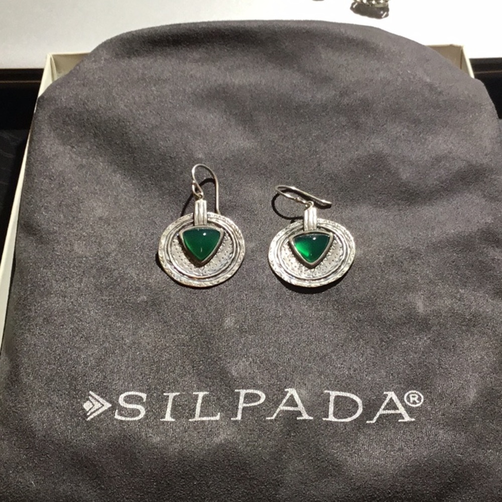 SILPADA - EMERALD DROP EARRINGS